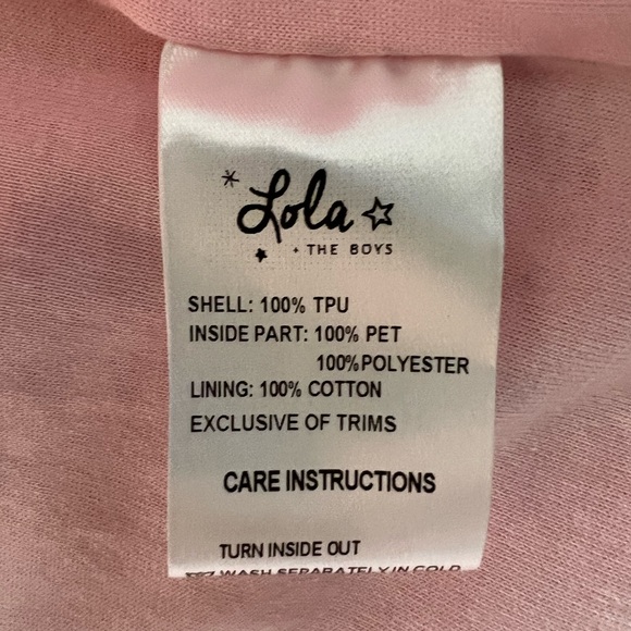 ❤️Lola + the Boys Pink Magic Raincoat NWOT - Picture 4 of 6